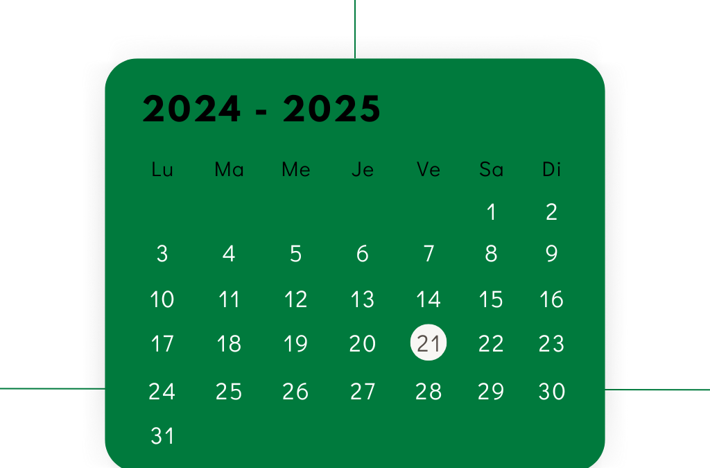 Calendrier 2024-2025