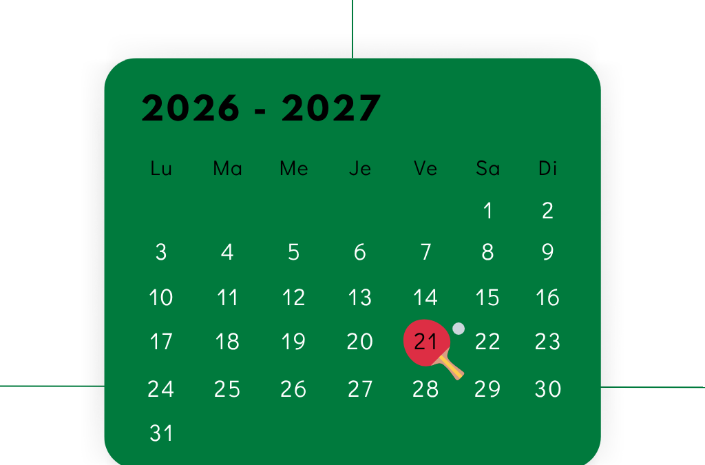 Calendrier 2026-2027